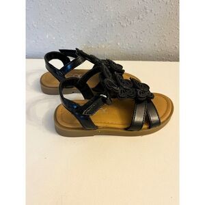 NWOT Sugar black Baby sandals T:7 EE